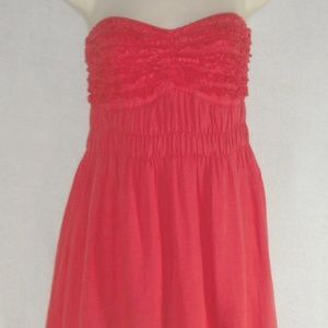 BANANA REPUBLIC dress sz 0 Strapless Ruffle Bodice